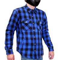MCP Моторубашка мужская Rebel Full kevlar, черно-светло синий в Рязани
