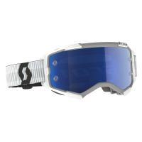 Scott Очки кроссовые Fury white blue chrome works в Рязани