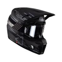 Leatt Мотошлем кроссовый Moto 9.5 Carbon Helmet Kit V26 Black в Рязани