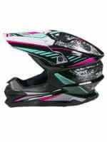 AiM Шлем кроссовый JK803 Multicolor Black/Blue в Рязани