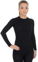 Brubeck Футболка женская Active Wool Черный в Рязани