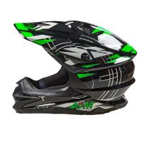 AiM Шлем кроссовый JK803S Green/Black в Рязани