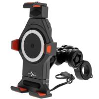 Extreme Style Мото держатель с беспроводной зарядкой anti-vibration R17W в Рязани