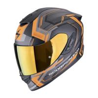 Scorpion Exo Мотошлем Exo-1400 Evo II Linart Черный Матовый/Оранжевый/Серый в Рязани