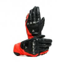 Dainese Перчатки кожаные 4-Stroke 2 Black/Fluo-Red в Рязани