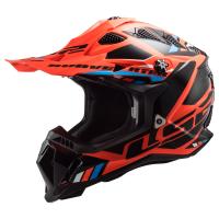 LS2 Мотошлем MX700 Subverter II Evo Stomp черно-оранжевый в Рязани