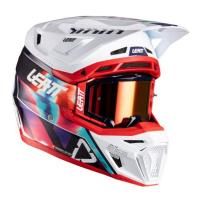 Leatt Шлем кроссовый 8.5 Royal Blue-Red V26 + очки Velocity 5.5 в Рязани