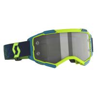 Scott Очки кроссовые Fury LS neon yellow/blue light sensitive grey works в Рязани