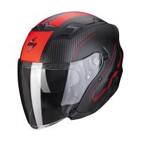 Scorpion Exo Мотошлем Exo-230 Condor Черный Матовый/Красный/Карбон в Рязани