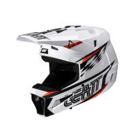 Leatt Шлем кроссовый детский Helmet Kit Moto 3.5 Jr V25 White в Рязани