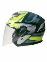 AiM Шлем открытый JK526 Yellow/Grey/Black в Рязани