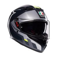 AGV Шлем K3 Shade Grey/Yellow Fluo в Рязани