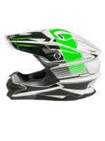 AIM Шлем кроссовый JK803 White/Green в Рязани