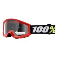 100% Очки детские Strata Mini Goggle Red/Clear Lens 2025 в Рязани