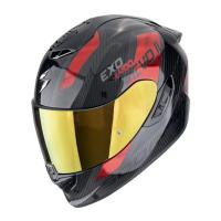 Scorpion Exo Мотошлем Exo-1400 Evo II Carbon Air Platted Карбон/Красный в Рязани