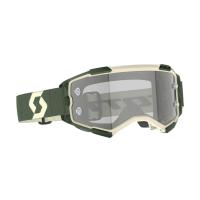 Scott Очки кроссовые Fury LS kaki green/light sensitive grey works в Рязани