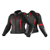Shima Куртка Кожаная женская Miura 2.0 Black/Red в Рязани