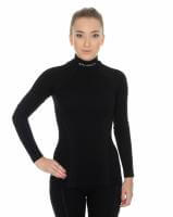 Brubeck Футболка женская дл.рукав Wool Merino 78% Черный в Рязани