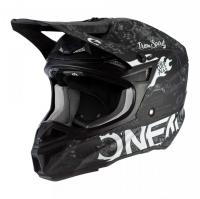 Oneal Шлем кроссовый 5Series Polyacrylite Черный/Белый в Рязани