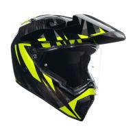 AGV Шлем AX9 E2206 V26 Steppa Carbon/Grey/Yellow Fluo в Рязани
