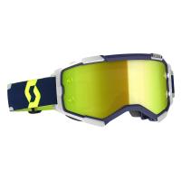 Scott Очки кроссовые Fury blue/grey yellow chrome works в Рязани