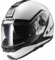 LS2 Мотошлем снегоходный FF325 Strobe Electric Snow Civik Черный/Белый в Рязани