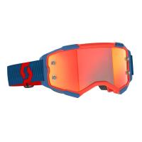 Scott Очки кроссовые Fury dark blue/neon red/orange chrome works в Рязани