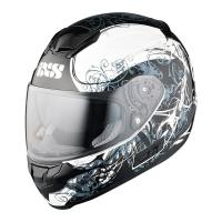 IXS Мотошлем HX 215 Curl Черный/Белый в Рязани