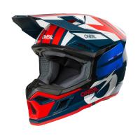 Oneal Кроссовый шлем 3Series Ride V.25 синий/белый в Рязани