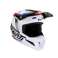 Leatt Шлем кроссовый Moto 2.5 Helmet Black/White 2024 в Рязани