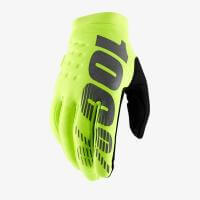 100% Мотоперчатки текстильные подростковые Brisker Youth Glove Fluo Yellow в Рязани
