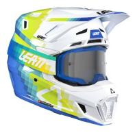 Leatt Шлем кроссовый  7.5 V26 Pixel Blue + очки Velocity 4.5 в Рязани