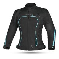 Dimox Мотокуртка текстиль Margo Women Black/Turquoise в Рязани