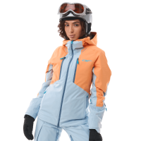 Dragonfly Куртка горнолыжная утепленная Gravity Woman 2025 Mock Orange-Light Blue в Рязани