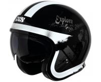 IXS Мотошлем открытый iXS 880 2.2 черно-серебристый в Рязани