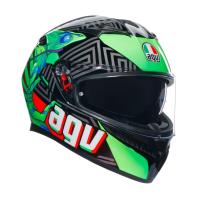 AGV Шлем K3 Kamaleon Black/Red/Green в Рязани