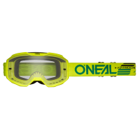 Oneal Маска кроссовая B-10 Solid V.24, желтый, прозрачные линзы Antifog, с защитой от уф лучей в Рязани