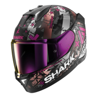 Shark Шлем Skwal i3 Hellcat Mat Black/Chrome/Violet в Рязани