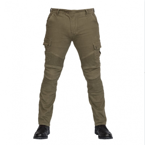 MadBull Мотобрюки Cargo JS Stretch Olive в Рязани