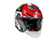 AiM Шлем открытый JK526 Red/Grey/Black в Рязани