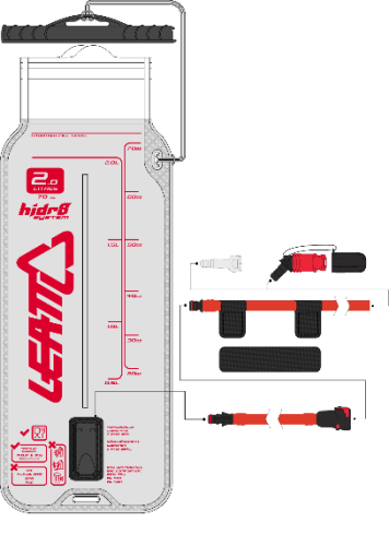Leatt Гидропак Flat Cleantech Bladder Pack 2L в Рязани