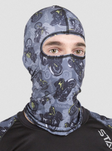 Starks Подшлемник Light Print Moto Серый принт в Рязани