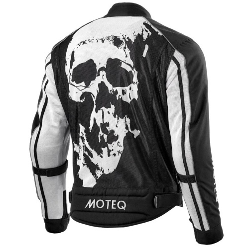 Moteq Мотокуртка текстильная сетка Rebel Черно-белая в Рязани