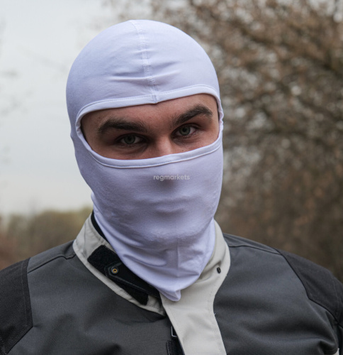 MotoLike Подшлемник Хлопок/Эластан Белый в Рязани