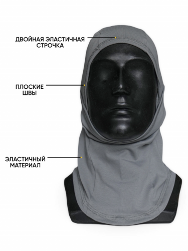MotoLike Подшлемник Х/Э трансформер Серый в Рязани
