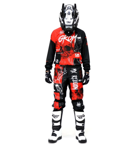 Grom Джерси + штаны MX Religion red в Рязани